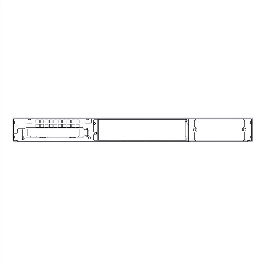 19" Servergehäuse 1U-K-125L, 1HE, schwarz