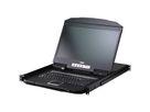ATEN CL3716NX US Console KVM LCD grand écran USB HDMI 16 ports à rail simple, US-Layout