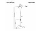 Nedis Lautsprecher-Bodenständer universal schwarz, 2 Stück, höhenverstellbar, 4.5 kg