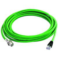TELEGÄRTNER STX M12x1-RJ-45 VL codé X Cat.6A, CS01CP05B-SFTP2607C7-1PUR-A0300 , 3 m