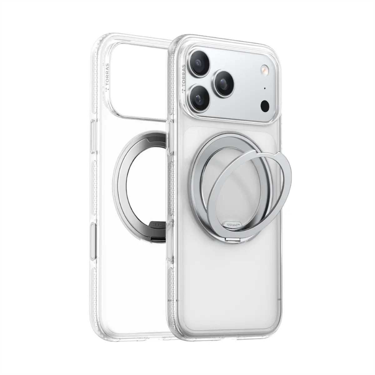 Torras Ostand R Fitness Schutzhülle, iPhone 17 Pro Max, MagSafe, transparent