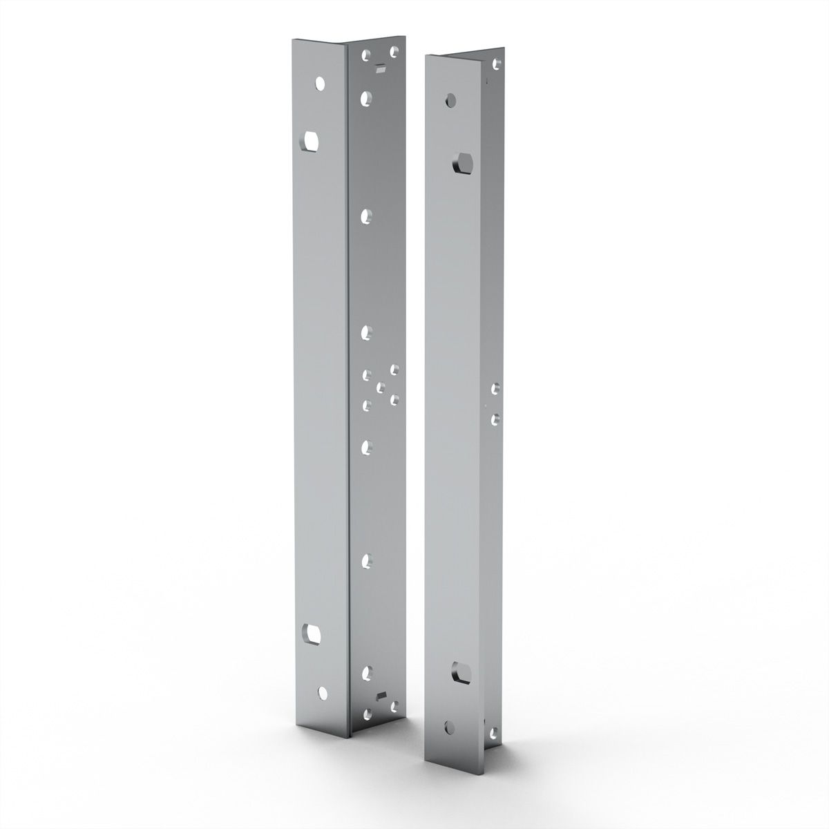SCHROFF 19''-Winkel Typ F mit Grifflöchern für Edelstahldichtung - 19"WINKEL 6HE M.GR. 2STK