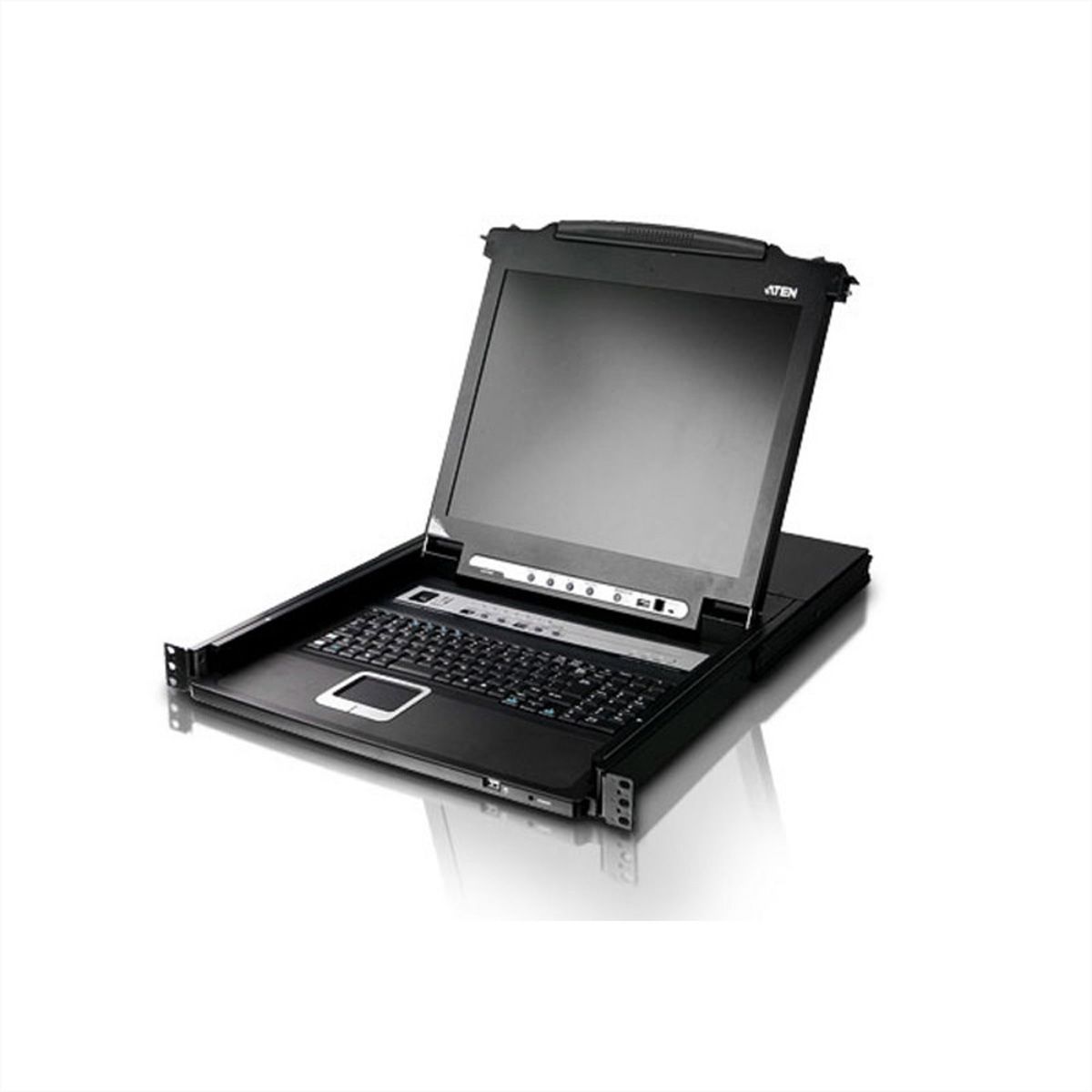 ATEN CL5708M 43cm LCD KVM Switch, USB-PS/2,VGA, 8 Port, FR-Layout