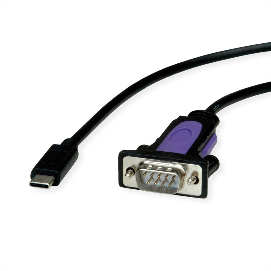 ROLINE Konverter-Kabel USB-C - seriell, FTDI Chipset, 1,8 m