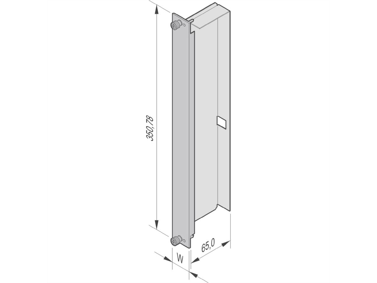 SCHROFF AdvancedTCA-Frontplatten (Blindplatten) - FPL LUFTSCH ALU 8HE 6TE ATCA