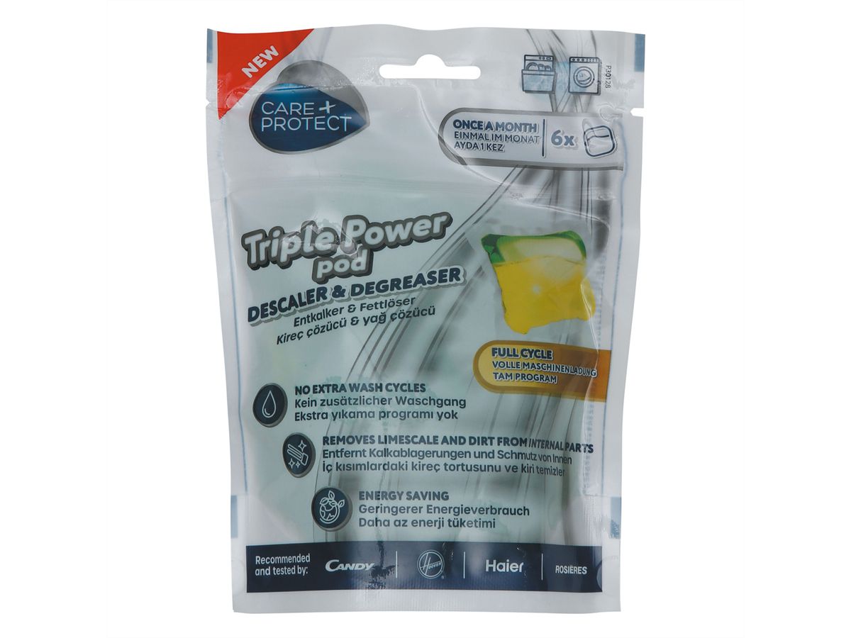 Care+ Protect 3-in1 Triple Power Pod, Entkalker & Fettlöser, Reiniger, Pods