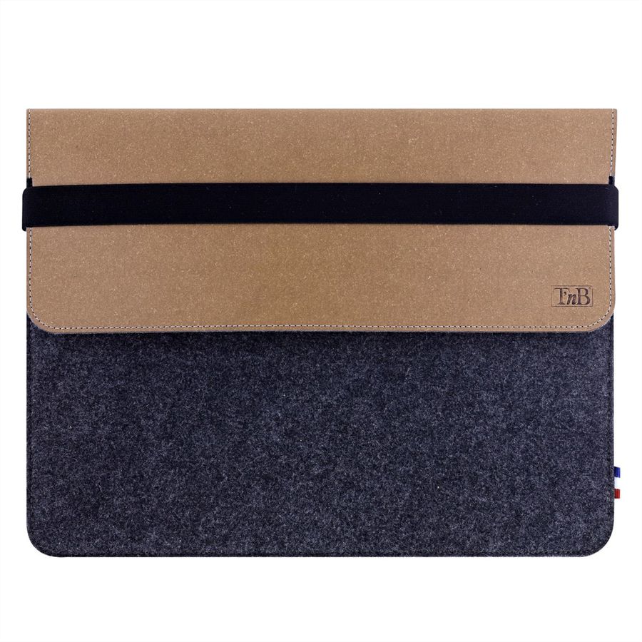 T’nB Laptop-Hülle 13–14", Braun/Grau