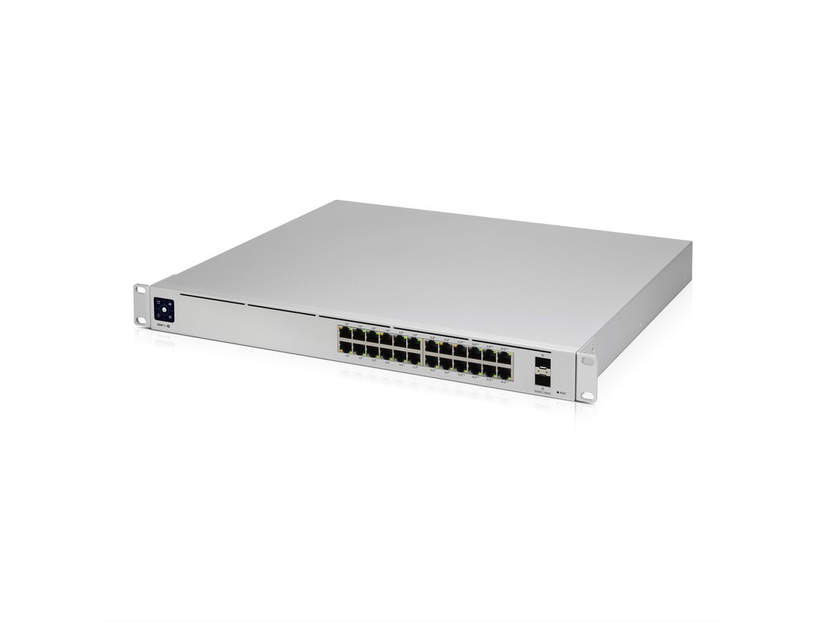 UBIQUITI USW-Pro-24-POE 802.3at/bt Gen2 24-Port PoE Gigabit Switch mit SFP+
