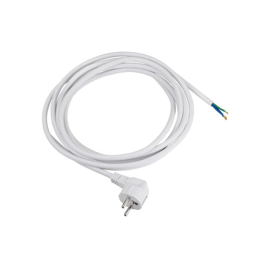 BACHMANN Zuleitung H05VV-F 3G1,5 3m, weiss, unverpackt