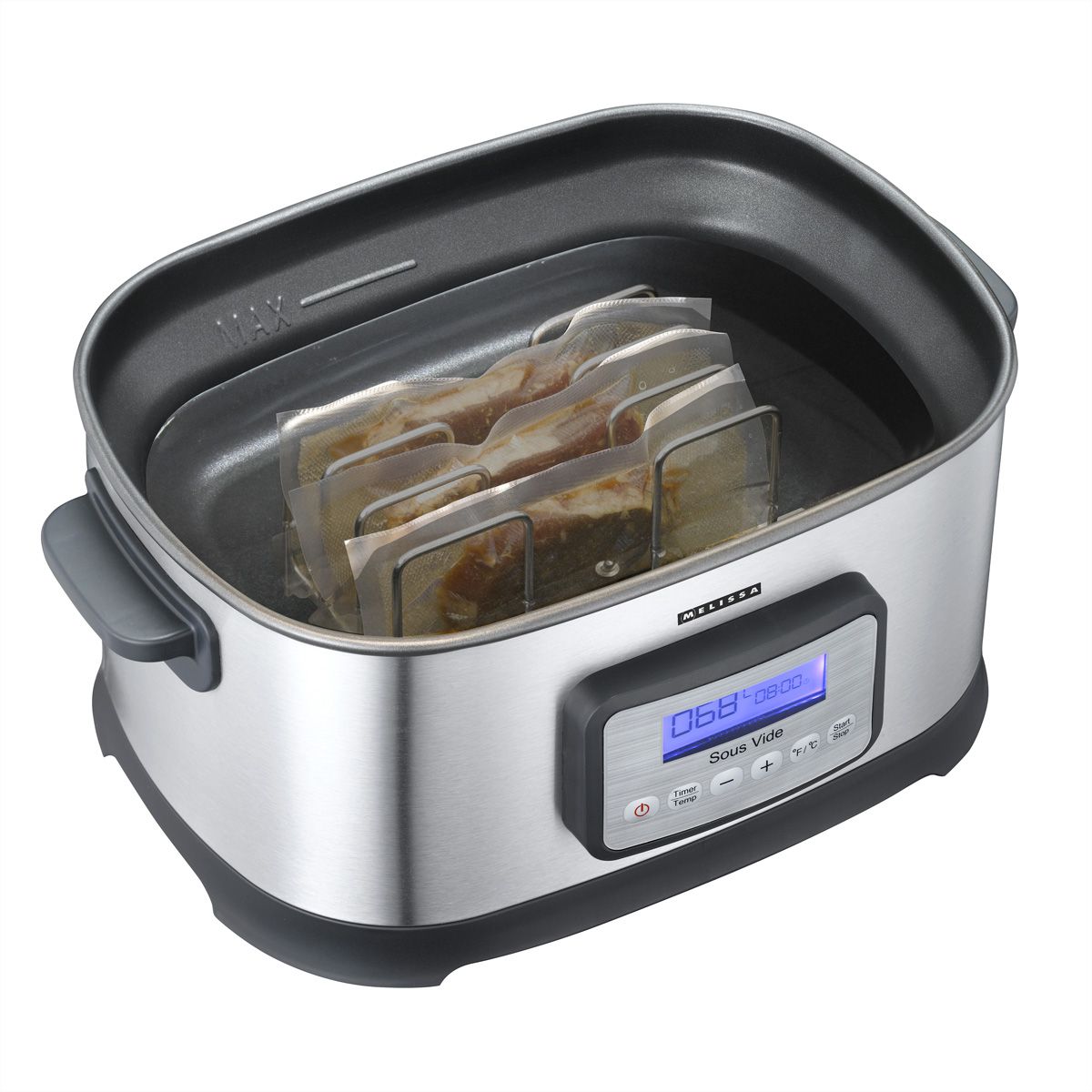 Melissa Sous-Vide 16310170, 6L, schwarz/ss, 520W