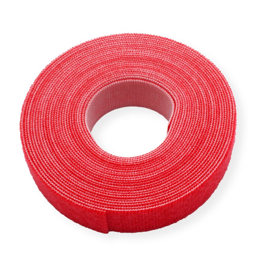 VELCRO® ONE-WRAP® Bande non perforée, 20mm, rouge, 5 m