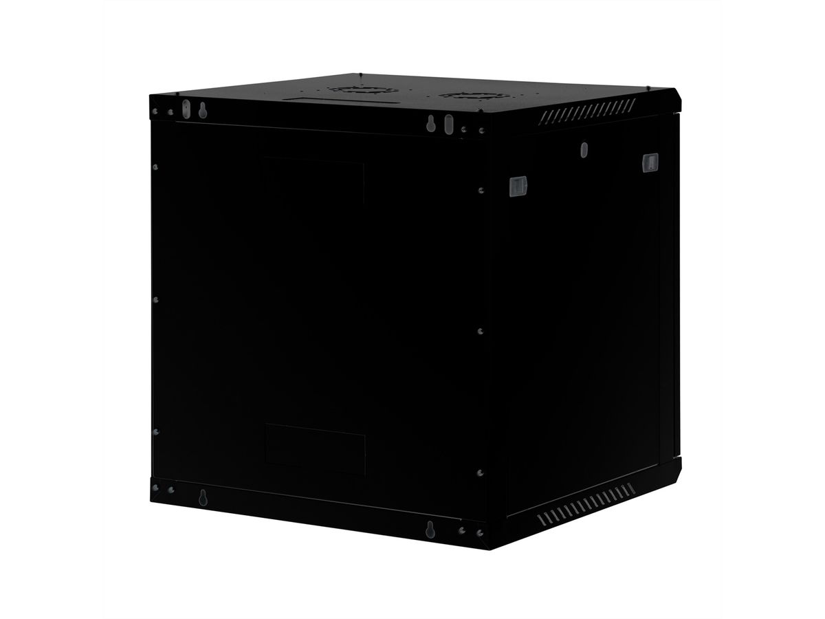 ROLINE 19-Zoll Wandgehäuse Basic Plus 12HE, 600x600 BxT schwarz