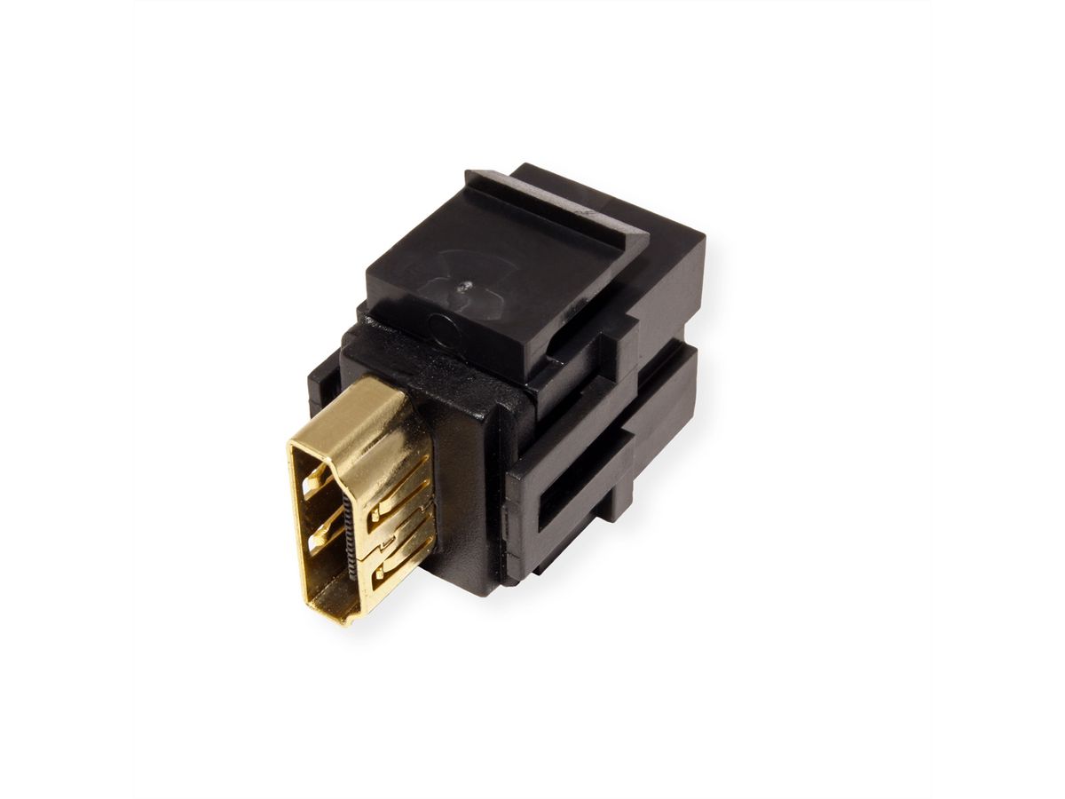 BACHMANN Keystone 4K HDMI 2.0 UHD Kupplung, Buchse-Buchse schwarz