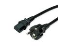 ROLINE Câble d'alimentation IEC droit, noir, 1,8 m