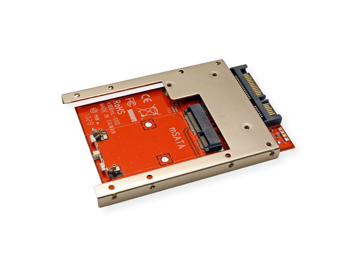 ROLINE Adaptateur mSATA SSD - 2.5 SATA 22pins