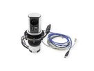 BACHMANN ELEVATOR 1xUTE 1xUSB 1xCAT6A 0,5m GST18 Aluprofil eloxiert