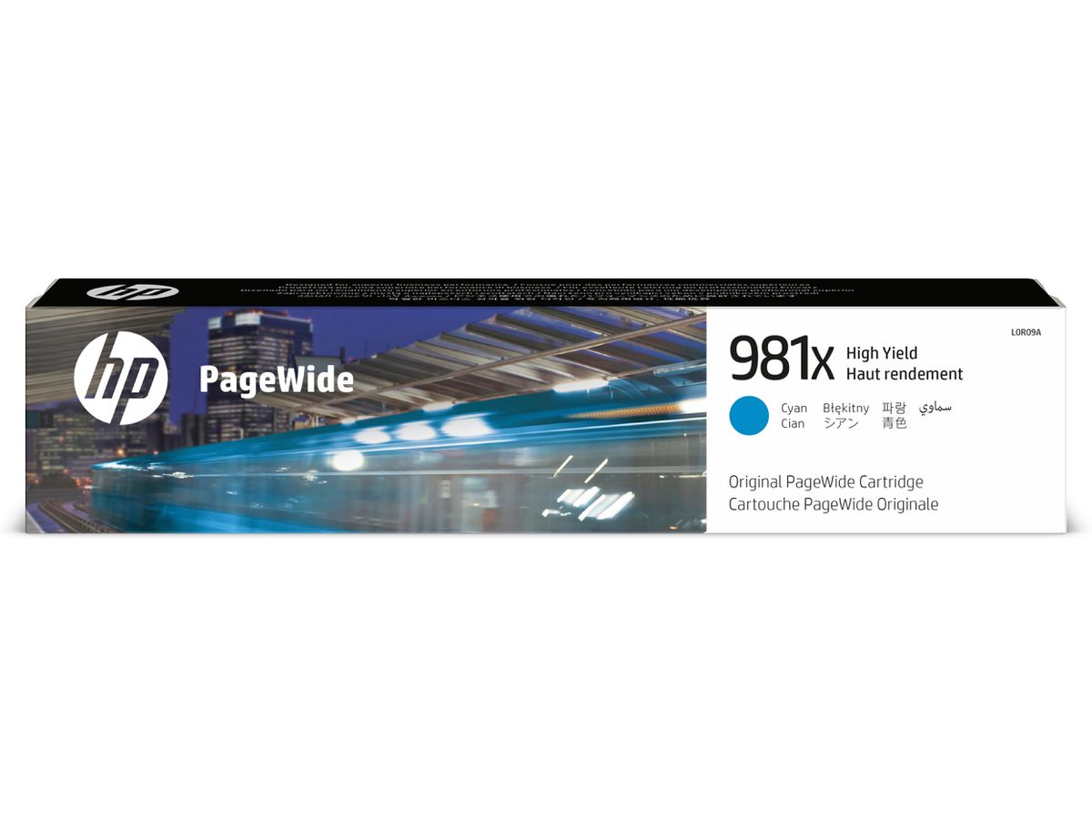 HP 981X cartouche PageWide Cyan grande capacité authentique