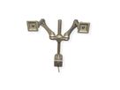 ROLINE Bras LCD double, 4 articulations, fixation sur bureau