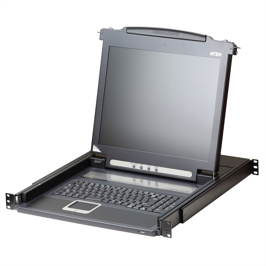 ATEN CL1000M KVM-Konsole, 43cm LCD, VGA, PS/2, DE-Layout