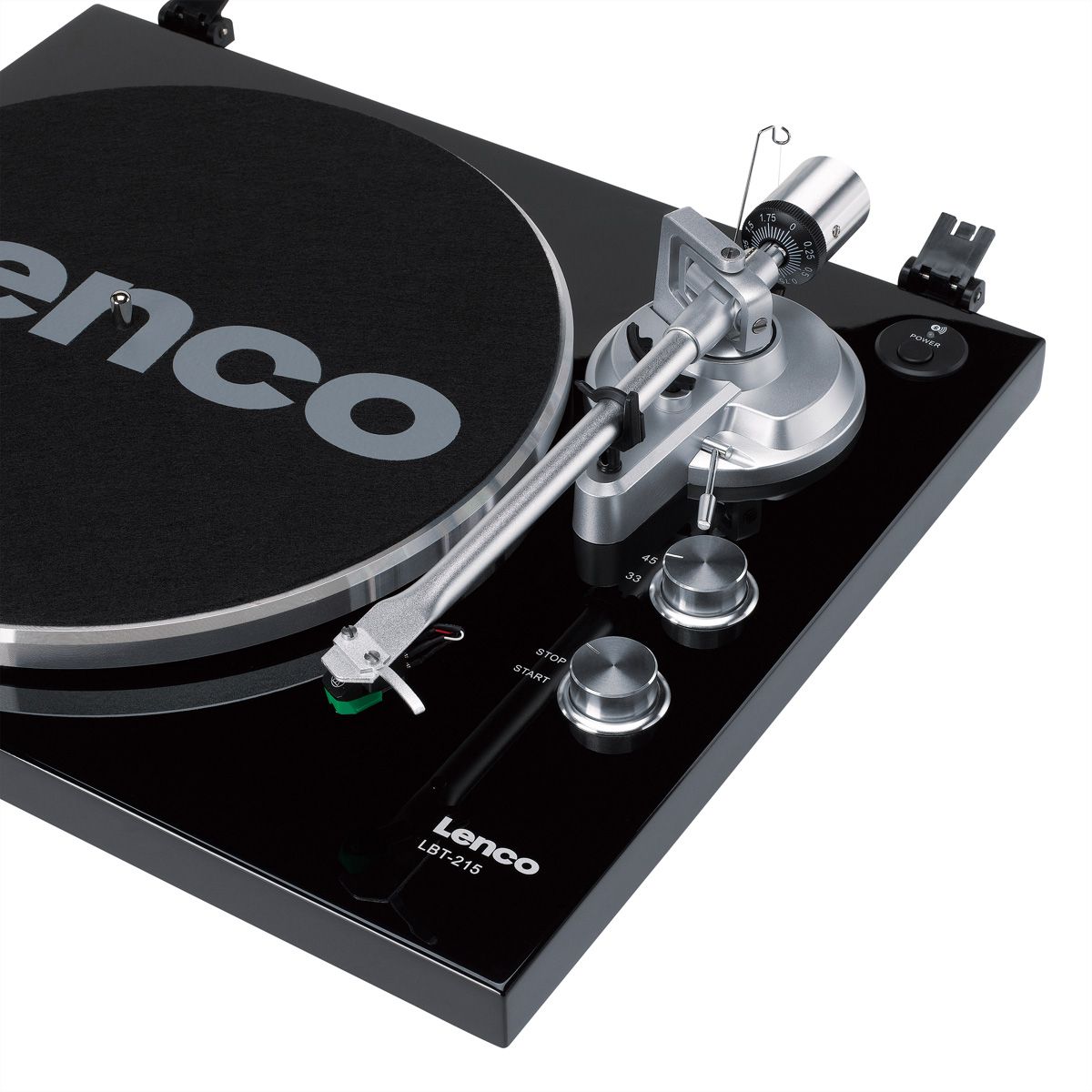 Lenco Platine vinyle LBT-215BK, MP3-Direktencoding, USB, 33U/min&45U/min