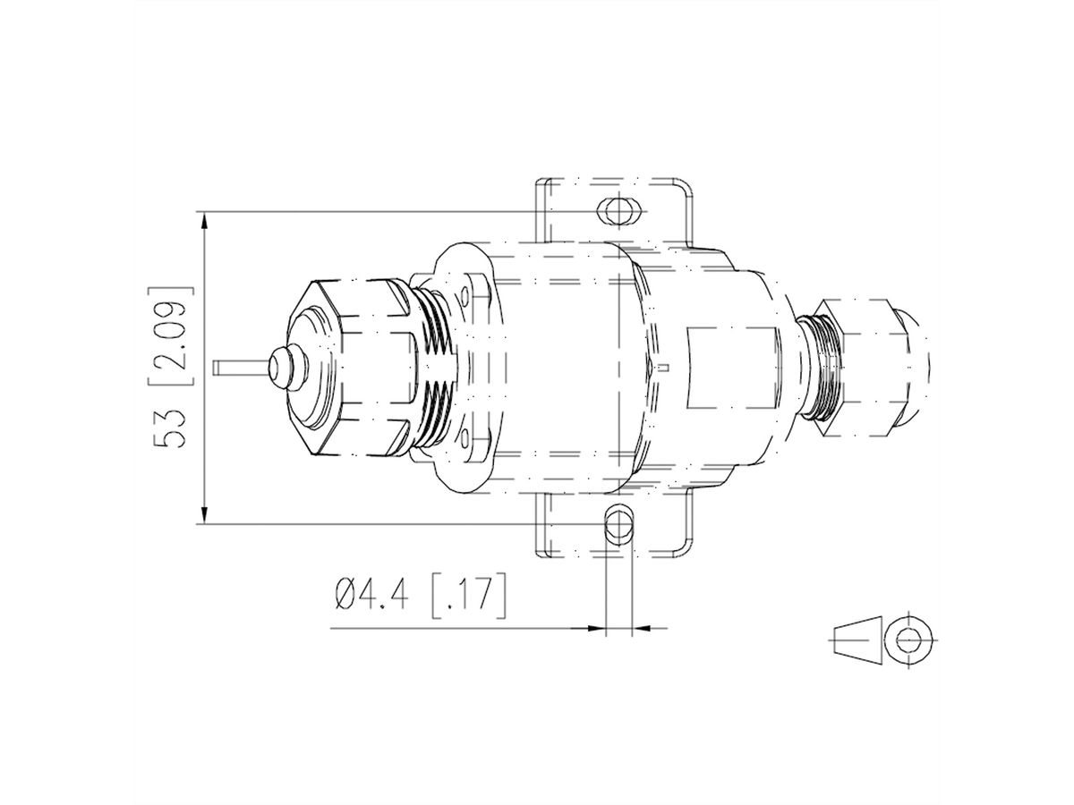 METZ CONNECT E-DAT Industry IP67 V1 boîtiers en saillie + RJ45 insert pour jack de terrain Cat.6 Class EA, T568A