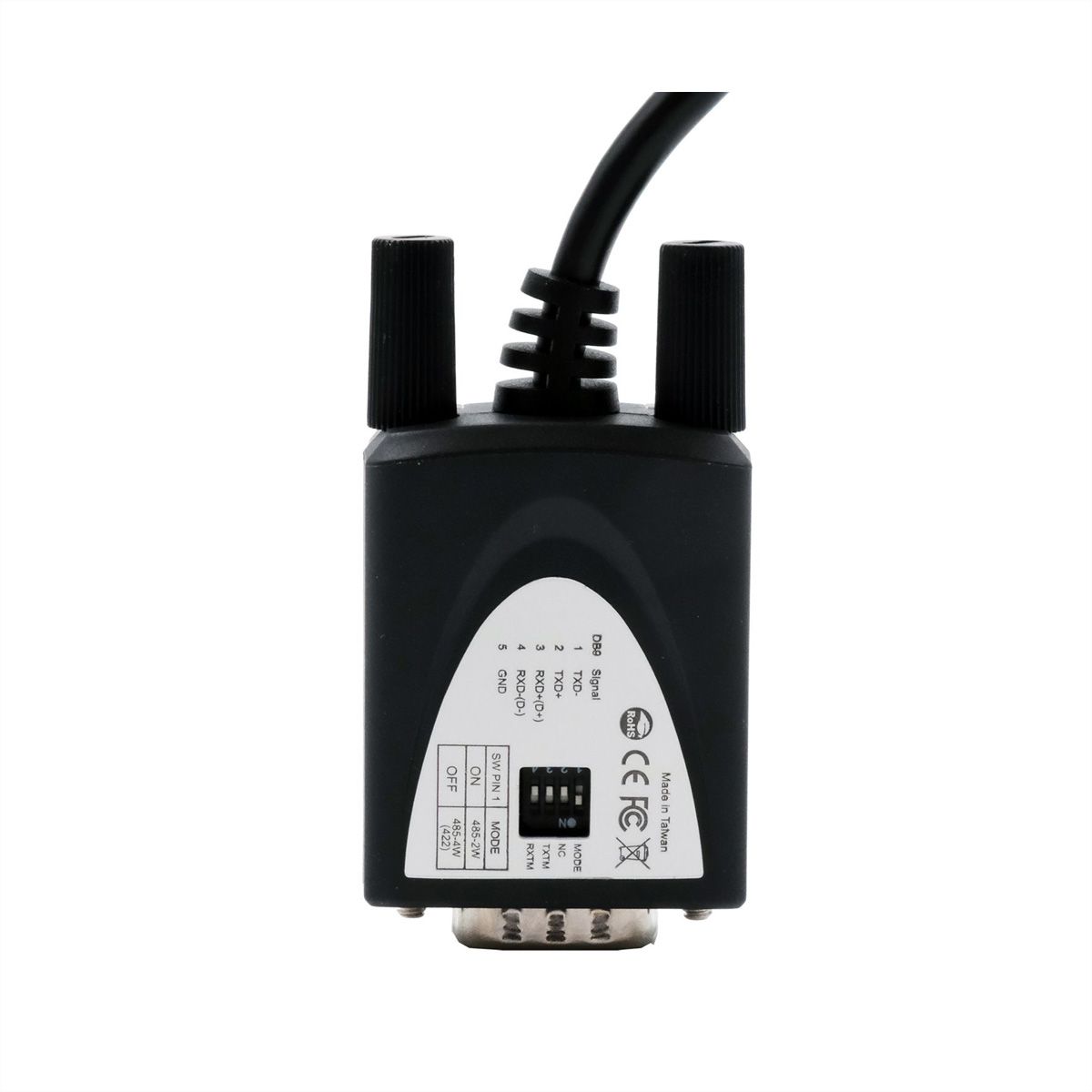 EXSYS EX-1346IS Convertisseur de port USB 2.0 vers 1x série RS-422/485, 15KV ESD, 4.0KV, câble, FDTI, noir, 1,8 m