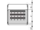 Étagère varistar SCHROFF, fixe, 75 kg, RAL 7021, 600W 500D