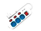 ROLINE 3-fach Steckdosenleiste mit Schalter, USB-Charger A+C, 3 m