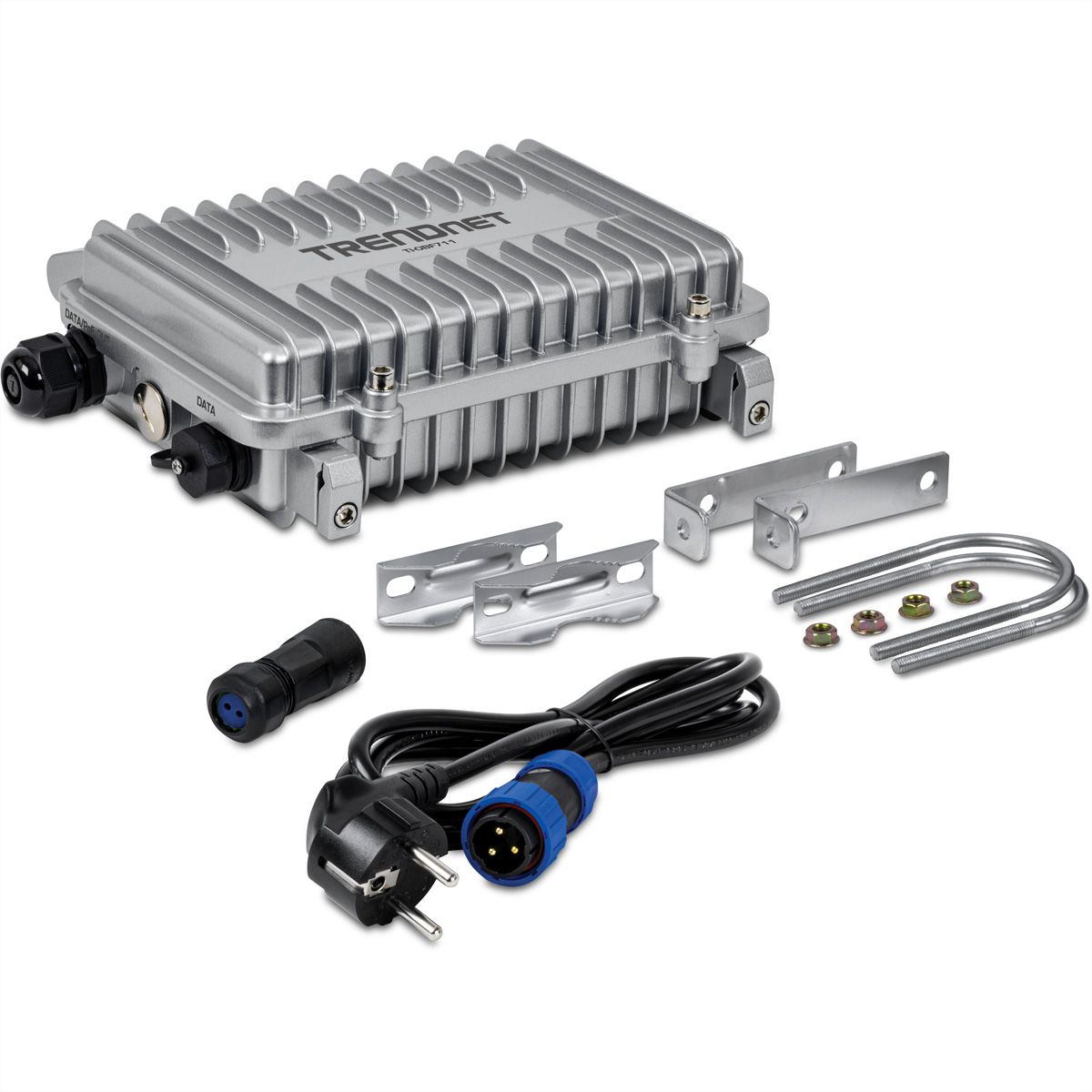 TRENDnet TI-OBF711 Medien Konverter Industrial Outdoor 10G SFP+ zu 10G PoE++