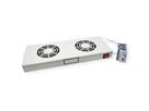 ROLINE 19" Unité de ventilation, 2 ventilateurs, Thermostat gris