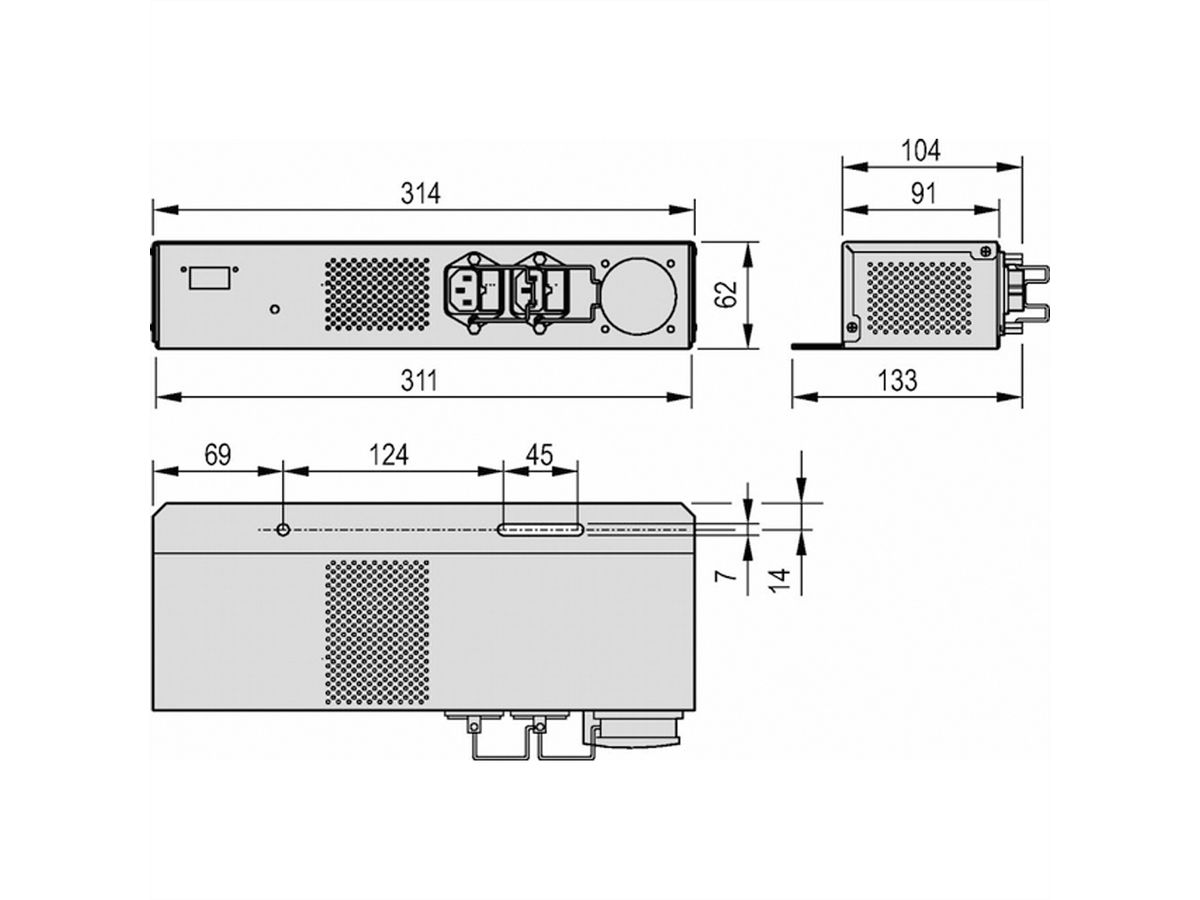 SCHROFF Varistar LHX 20 Interrupteur principal AC