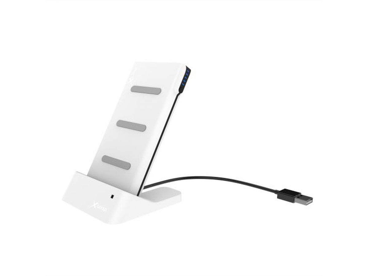 XLayer Powerbank WiFi Dock 2en1 6'000mAh blanc, USB 5V/2.4A, WiFi 5,7.5,10W