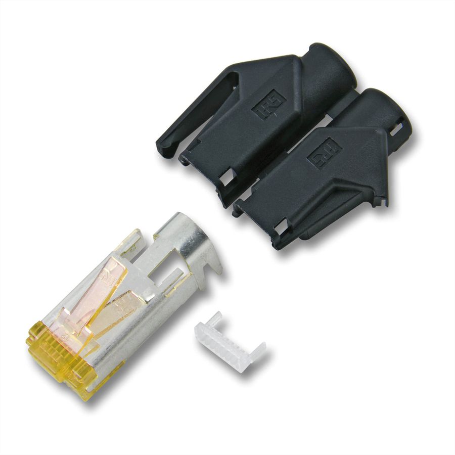 Cordon DRAKA Cat.6A (Classe EA) UC900 / HIROSE TM31, bleu, 5 m