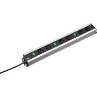 BACHMANN Multiprise 6x contact de protection 3x interrupteur, 2 m