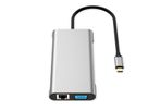 VALUE Station d'accueil USB type C, 2x 4k HDMI, DP, VGA, Gigabit Ethernet, 2x USB-C, 2x USB-A, PD