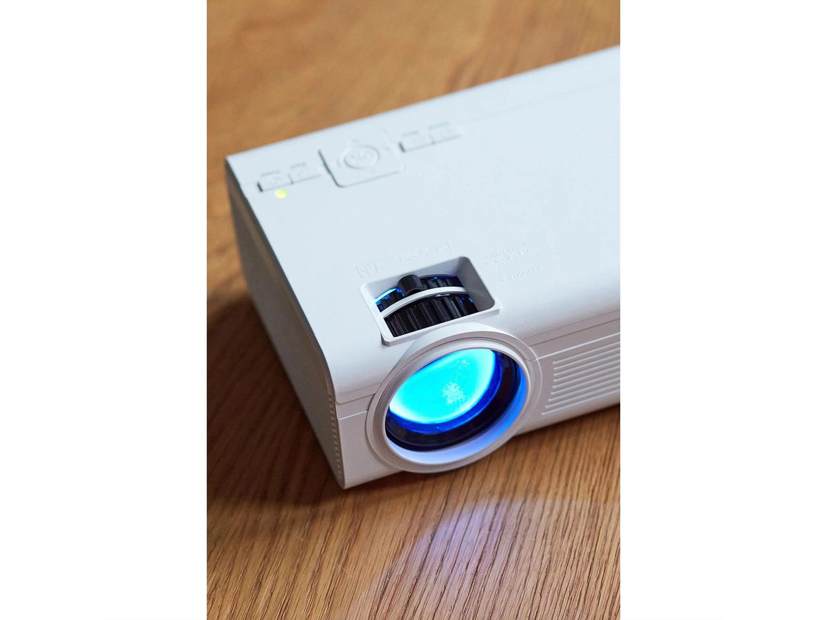 Lenco Beamer LPJ-280WH blanc, LED,, HDMI, AV-In, 2800 Lum. 3000:1