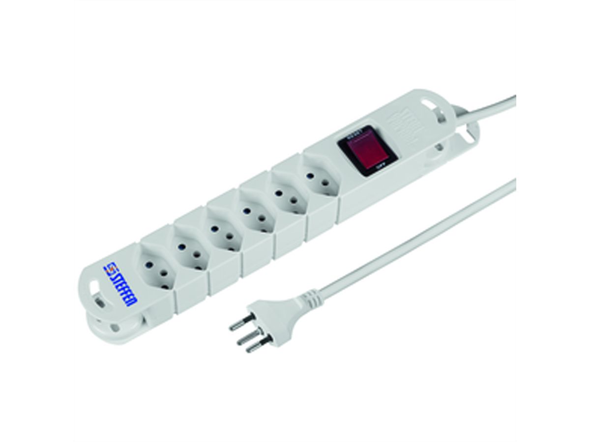 Steffen Steba Variabl 6x avec interrupteur, blanc