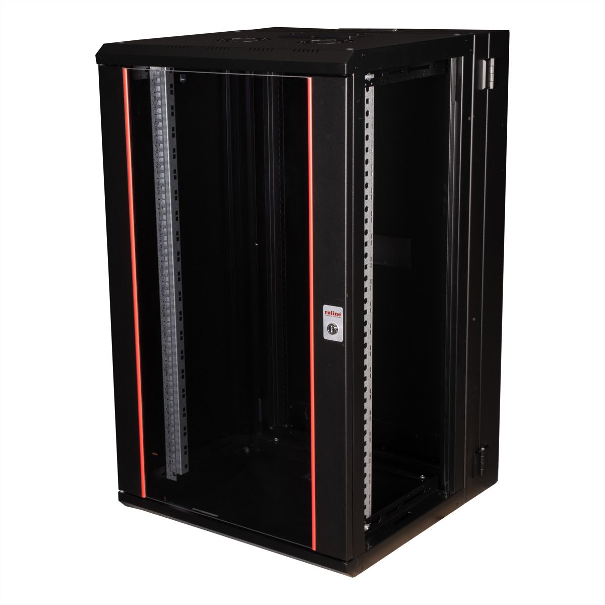 ROLINE 19-Zoll Wandgehäuse Pro 20 HE, 600x600 BxT zweiteilig schwenkbar schwarz