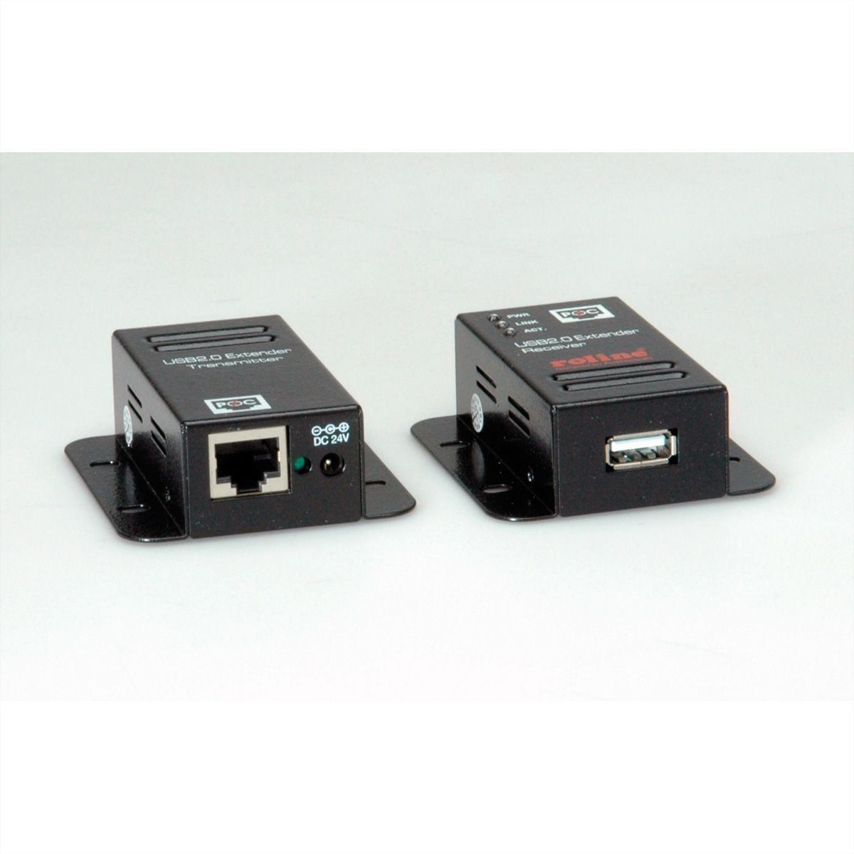 ROLINE Rallonge USB 2.0 à partir de RJ45, 1x USB, max. 50m