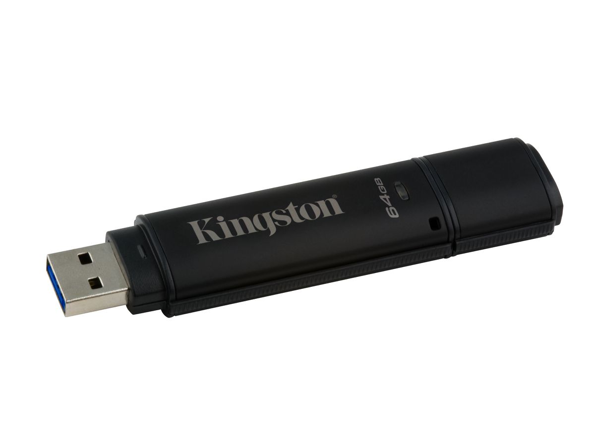 Kingston Technology DataTraveler 4000G2 with Management 64GB USB-Stick USB Typ-A 3.2 Gen 1 (3.1 Gen 1) Schwarz