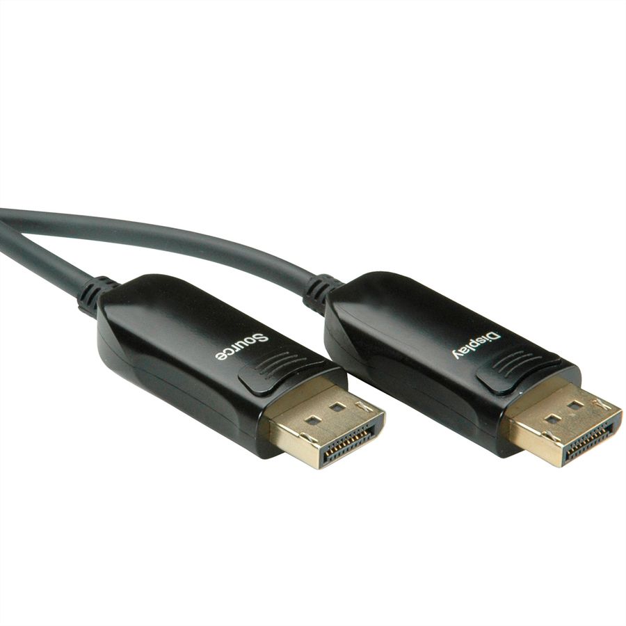 ROLINE Câble DisplayPort v1.4 (AOC), M/M, 50 m