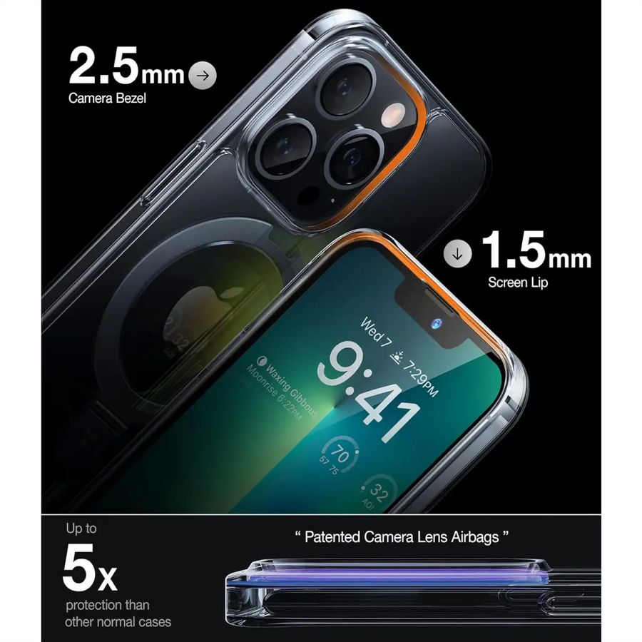 Torras UPRO Ostand Case, iPhone 13 Pro, MagSafe, transparent