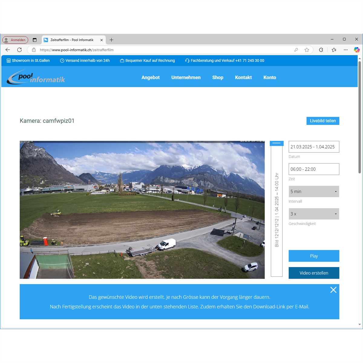 Mobotix Gutschein für Webcam inkl. 12 Monate Übermittlung & Hosting