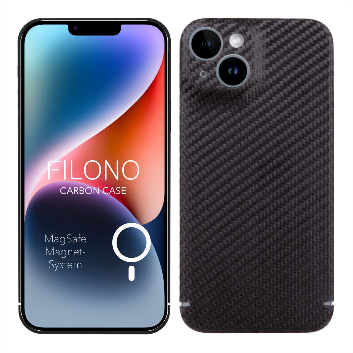 Filono Carbon Case iPhone 14 Plus compatible avec MagSafe