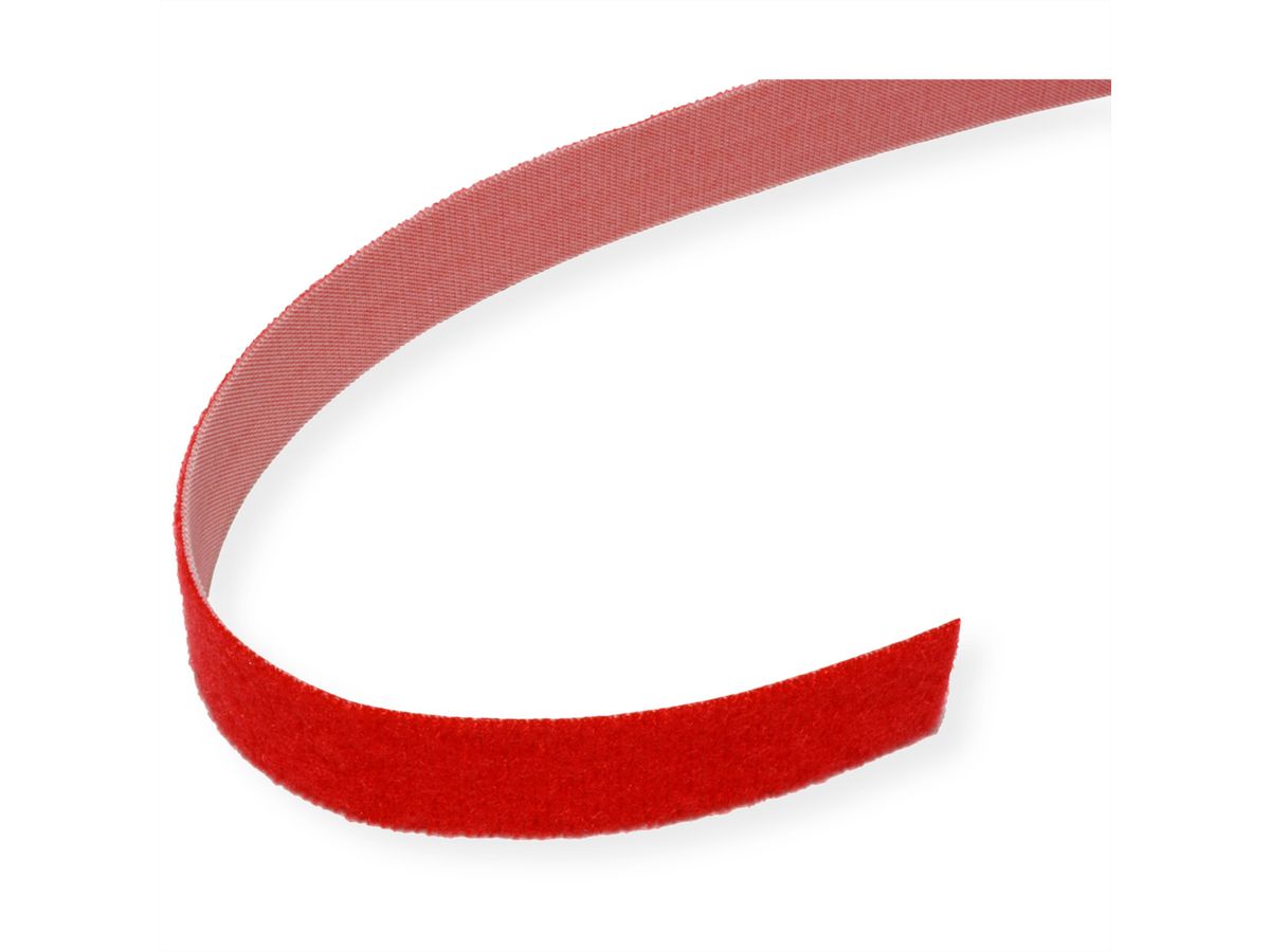 VELCRO® ONE-WRAP® Klettbandstreifen 20mm, unperforiert, rot, 5 m