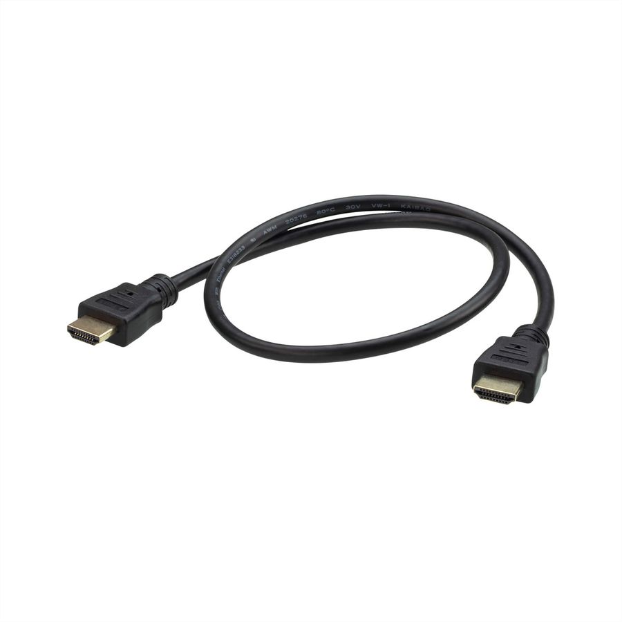 ATEN 2L-7DA6H Câble HDMI True 4K haute vitesse avec Ethernet, noir, 0,6 m