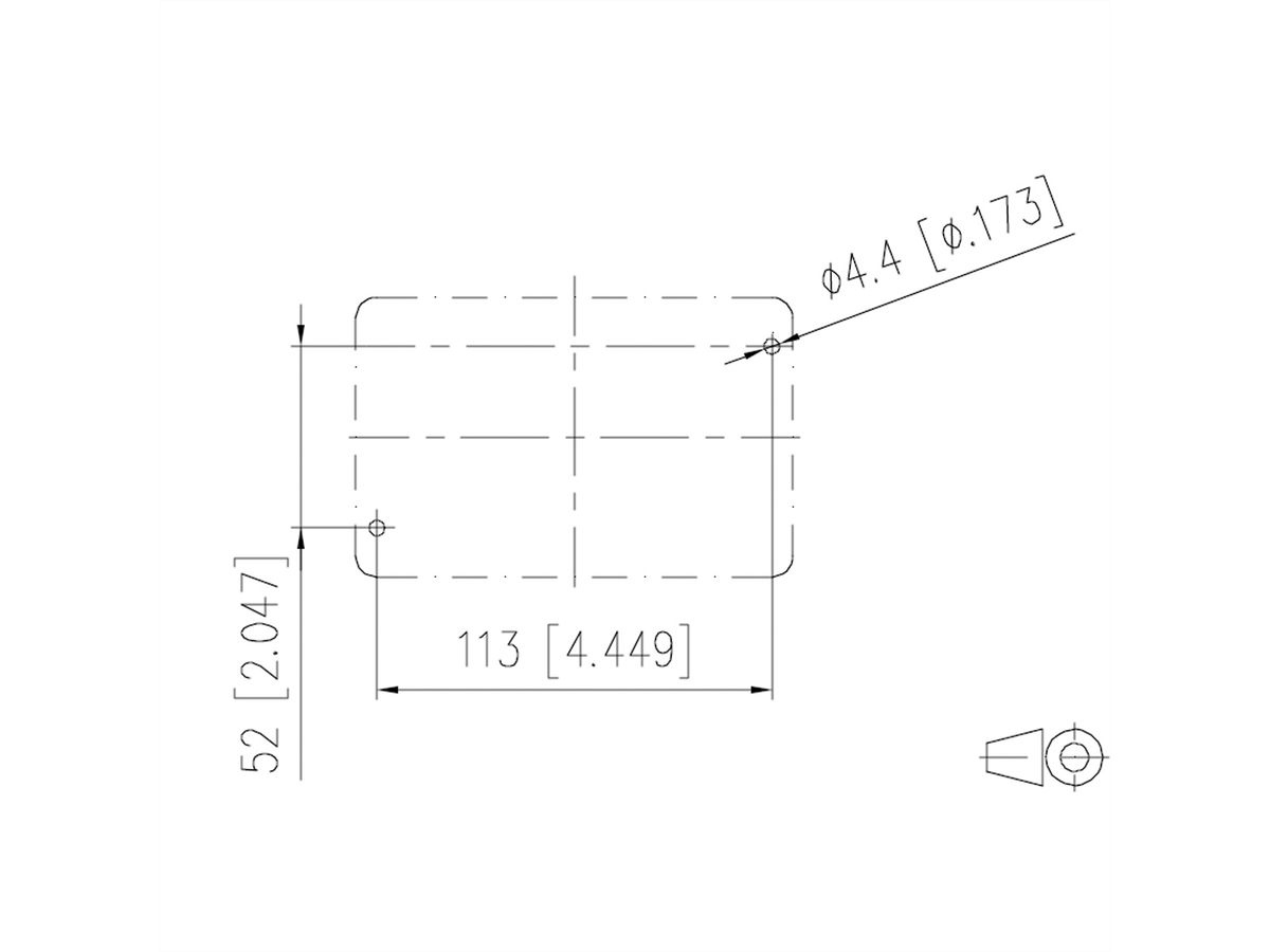 METZ CONNECT E-DAT Industry IP67 V5 2 ports boîtier métallique en saillie