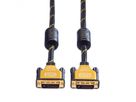 ROLINE GOLD Monitorkabel DVI, ST-ST, (24+1) dual link, Retail Blister, 1 m