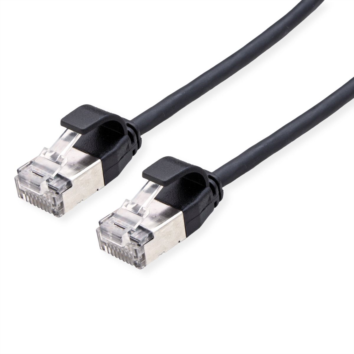ROLINE Cordon DataCenter U/FTP Cat.6A (Classe EA), LSOH, slim, noir, 3 m