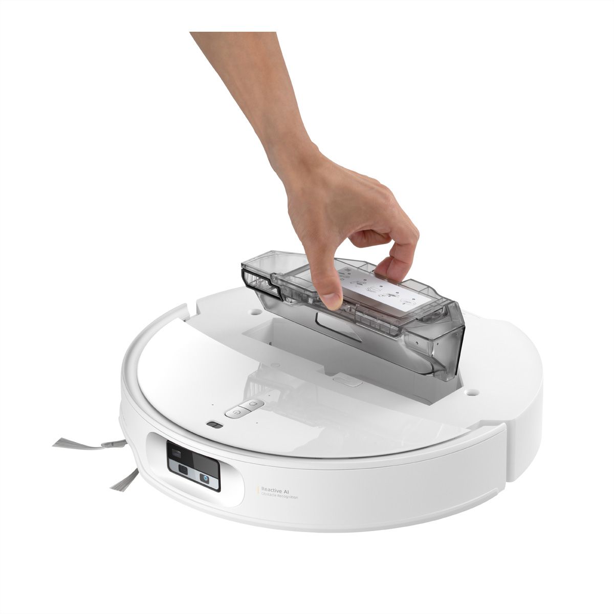 Roborock Aspirateur Qrevo Edge 2X, blanc, Robot aspirateur/balayeur